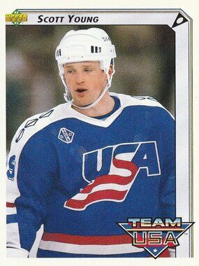 Scott Young - 92/93 Upper Deck Team USA Hockey Card